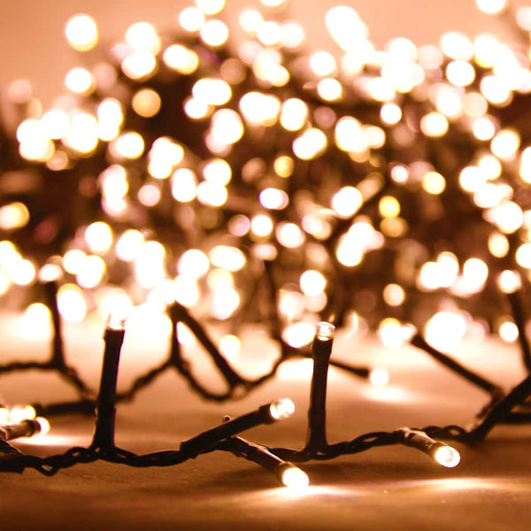 vidaXL LED String Lights with 400 LEDs Warm White 13 m PVC