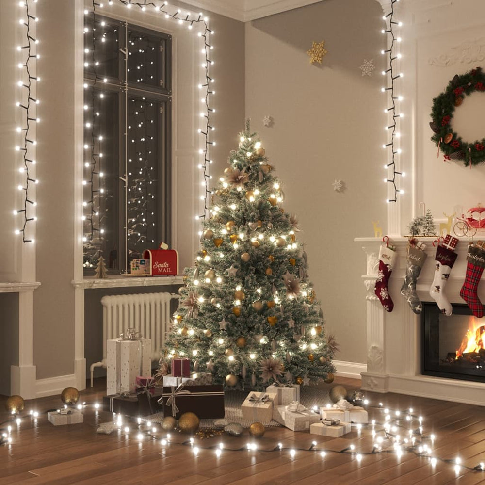 vidaXL 400-LED String Lights Cool White 13 m PVC