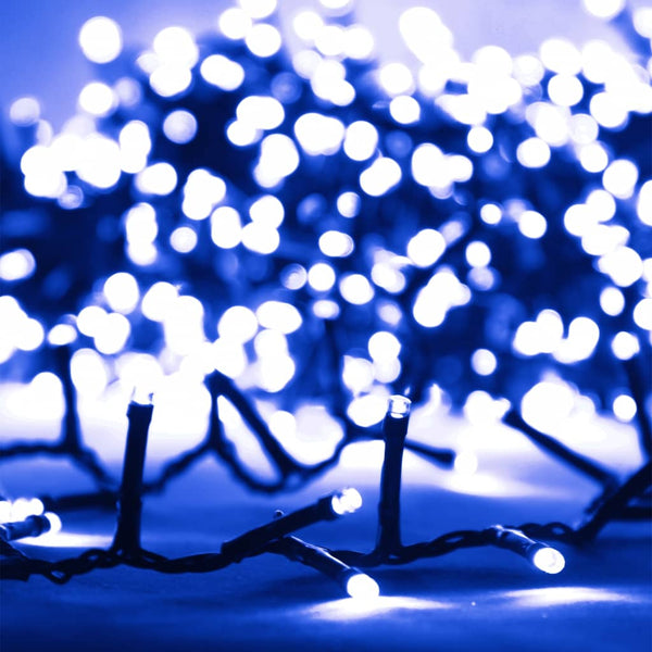 vidaXL 400 LED String Lights Blue 13 m PVC