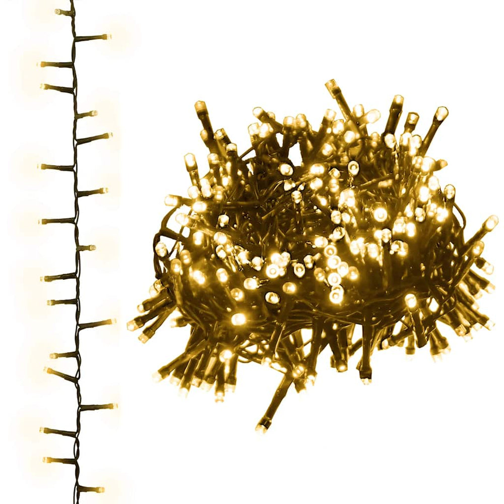 vidaXL LED String Lights with 1000 LEDs Warm White 25 m PVC