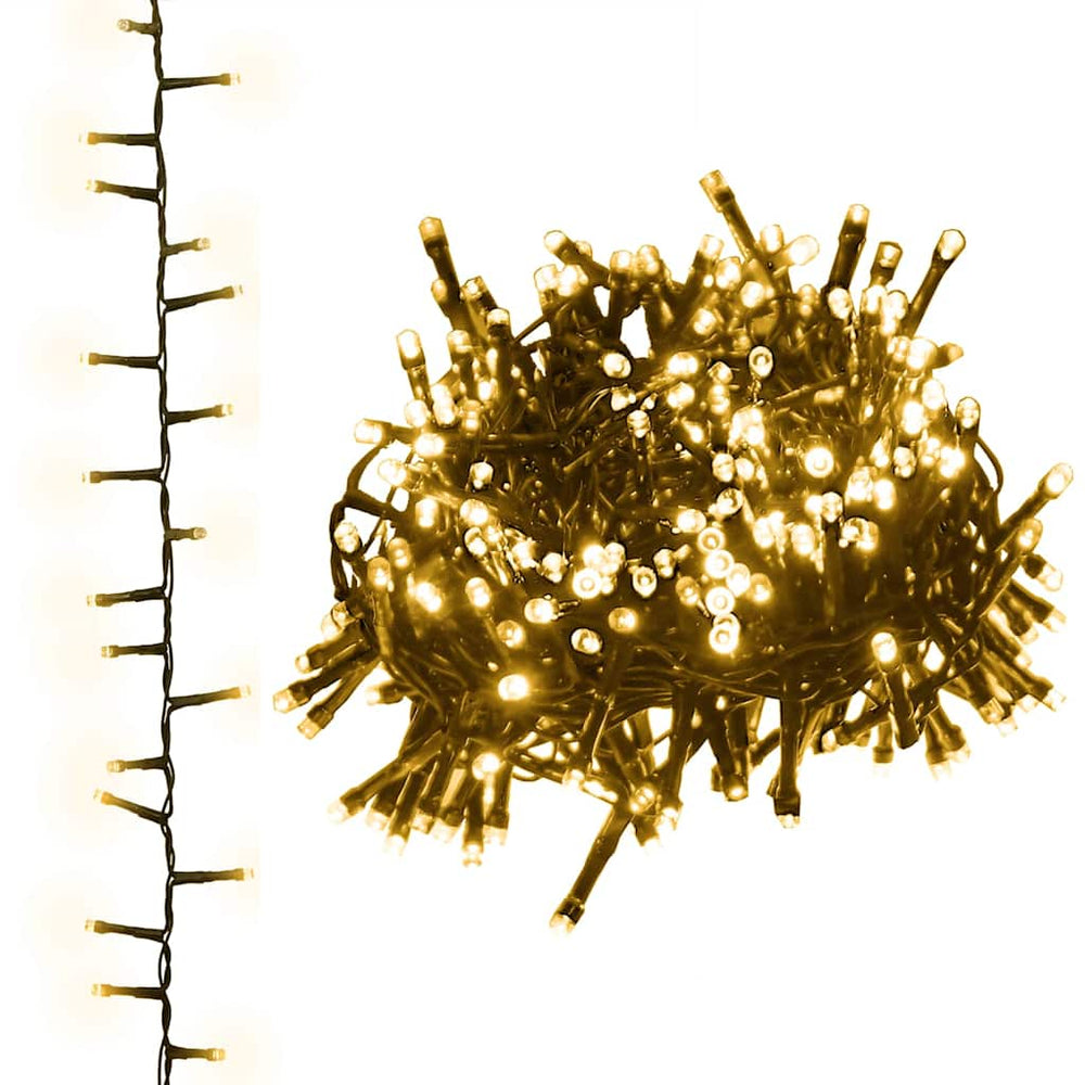 vidaXL 2000-LED Warm White String Lights 45 m PVC