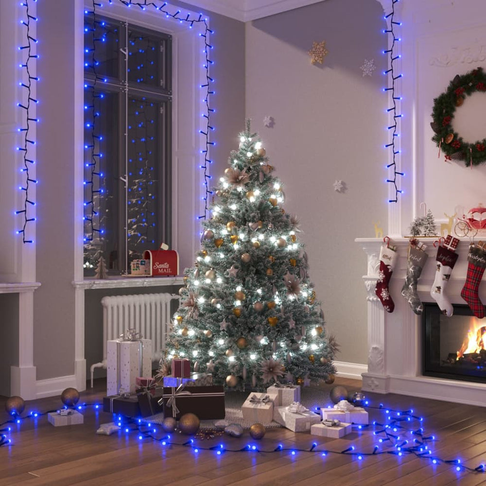vidaXL LED String Lights with 2000 LEDs Blue 45 m PVC