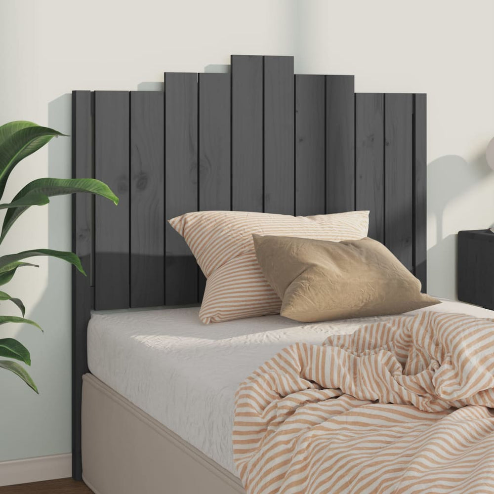 Graues Kiefer Massivholz Kopfteil 106cm
