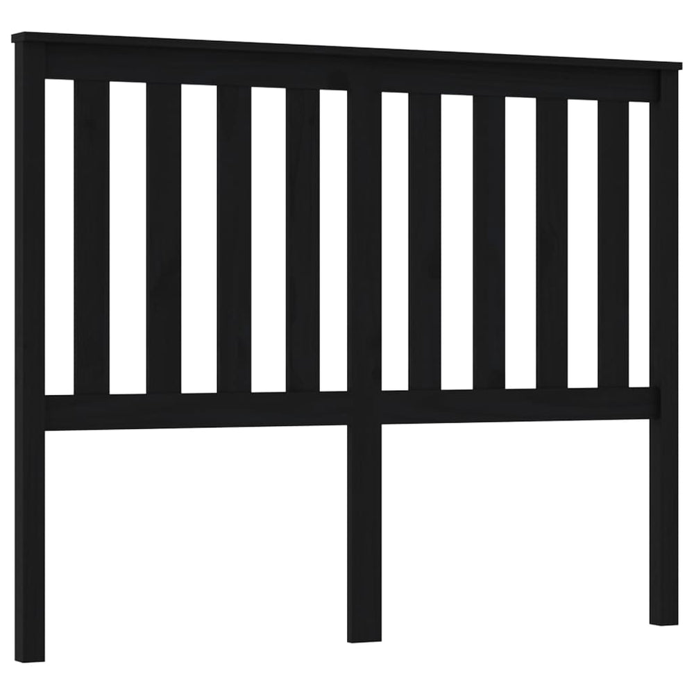 Schwarzes Kopfteil 146cm Kiefer Massivholz