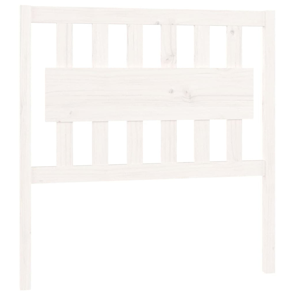Weißes Kopfteil 95,5 cm Kiefer Massivholz