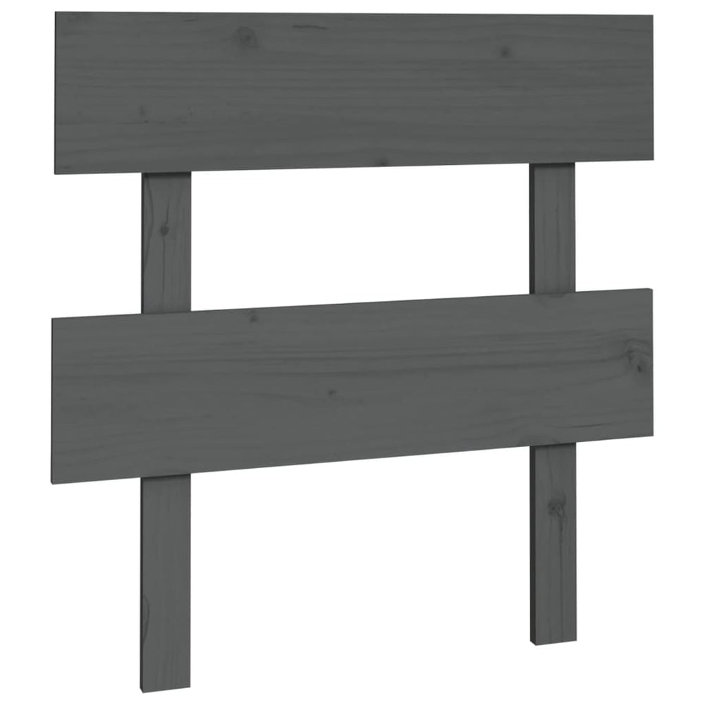 Graues Kiefer Massivholz Kopfteil 93,5 cm