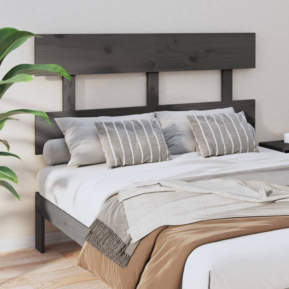 Graues Kiefernholz Kopfteil 124cm