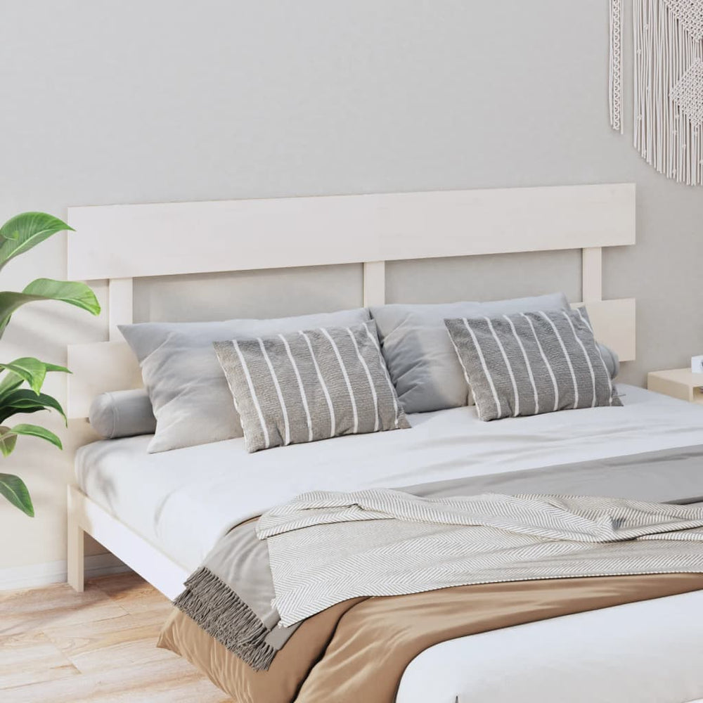 Weißes Kiefer Massivholz Kopfteil 184cm