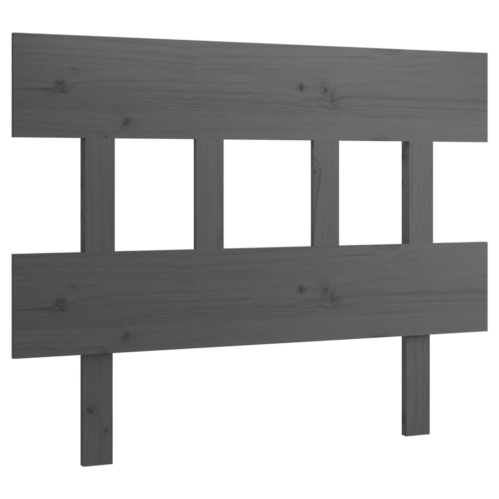 Graues Kiefer Massivholz Kopfteil 103,5 cm