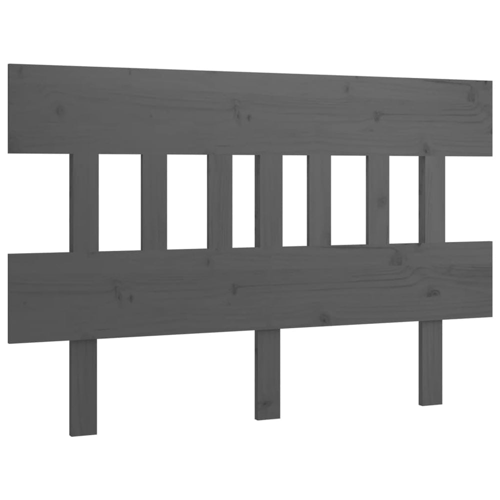 Graues Kiefer Massivholz Kopfteil 138,5 cm