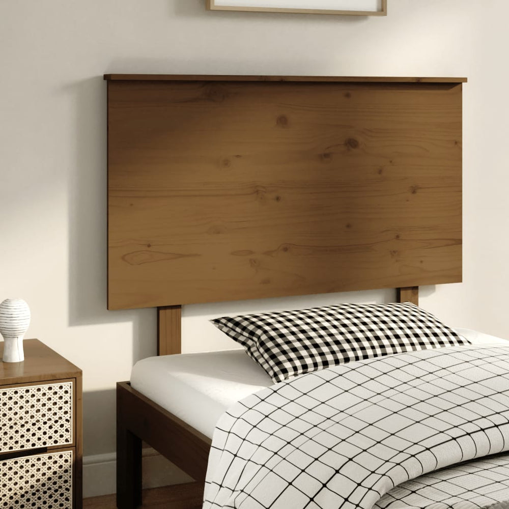 vidaXL Headboard Honey Brown 94x6x82.5 cm Solid Pine Wood
