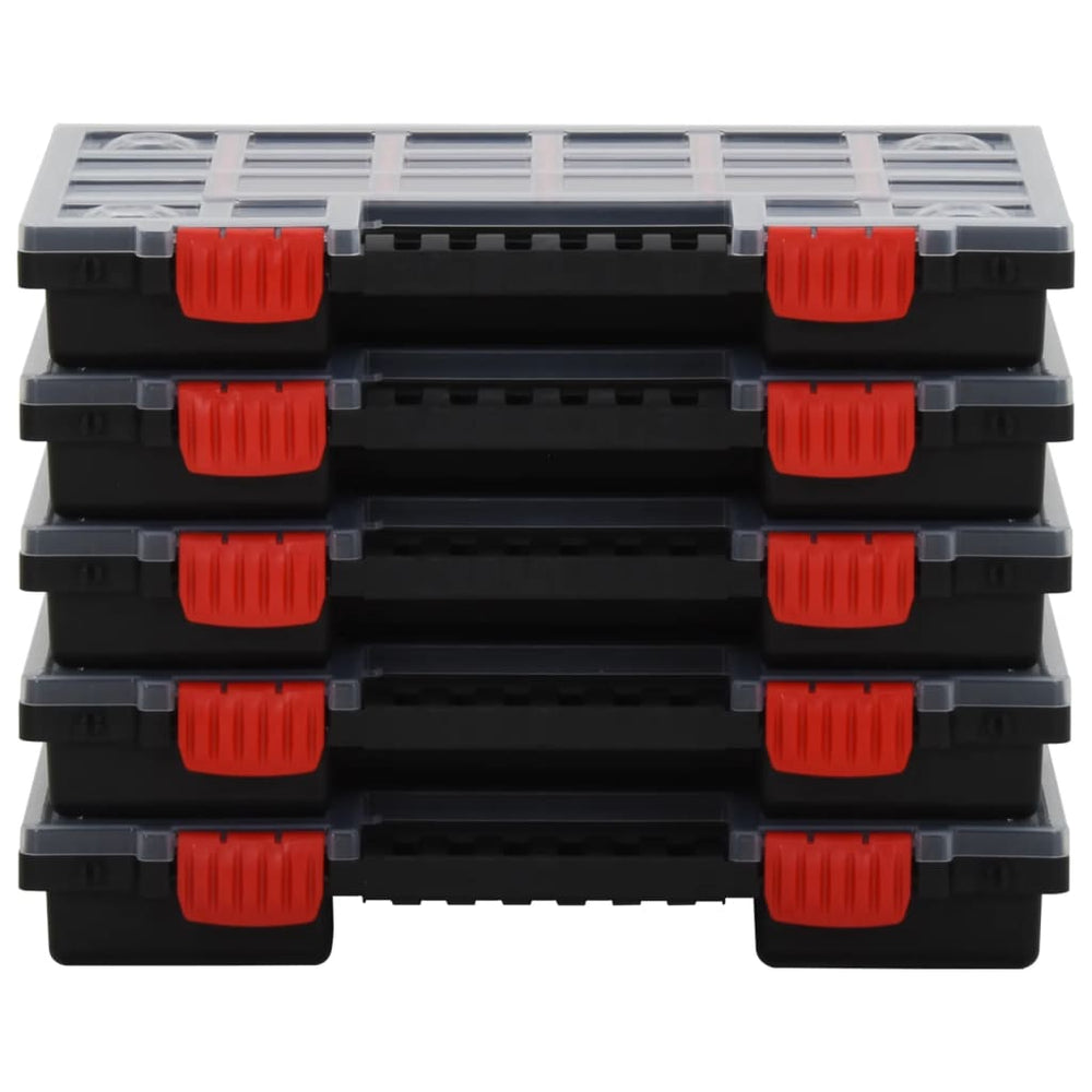 vidaXL Assortment Boxes 5 pcs. 34.5x25x5 cm Polypropylene