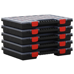 vidaXL Assortment Boxes 5 pcs. 40x30x5 cm Polypropylene