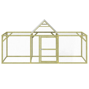 vidaXL Chicken Coop 300x100x150 cm Impregnated Solid Pine Wood