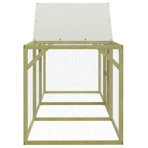 vidaXL Chicken Coop 300x100x150 cm Impregnated Solid Pine Wood