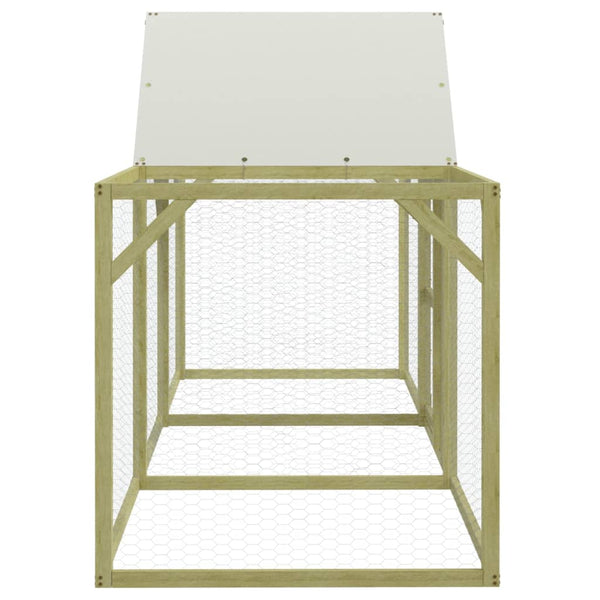 vidaXL Chicken Coop 300x100x150 cm Impregnated Solid Pine Wood