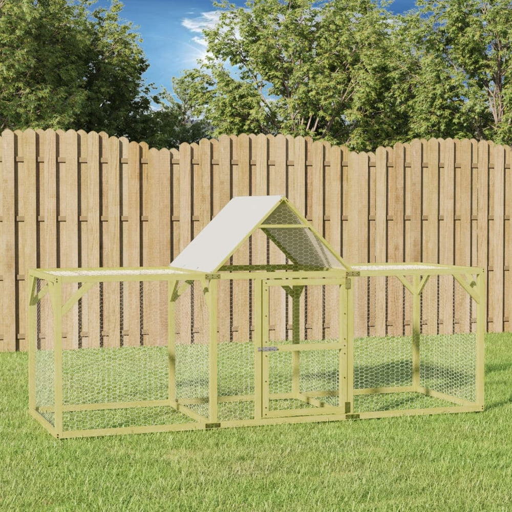 vidaXL Chicken Coop 300x100x150 cm Impregnated Solid Pine Wood