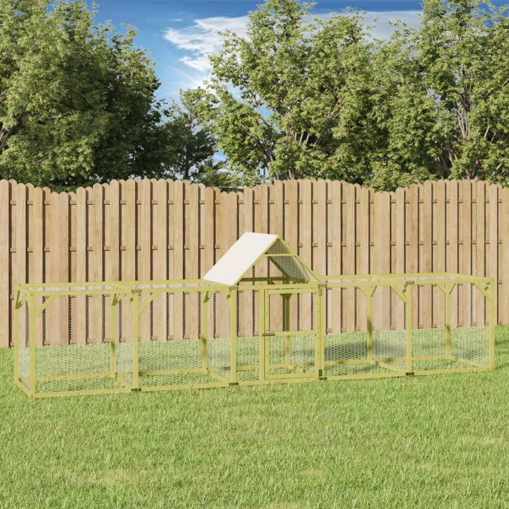 vidaXL Chicken Coop 500x100x150 cm Solid Impregnated Pine Wood