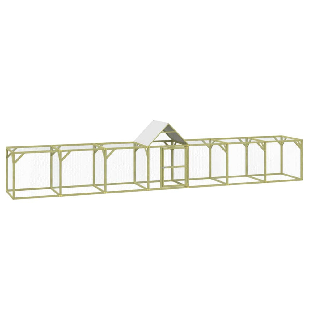 vidaXL Chicken Coop 700x100x150 cm Impregnated Solid Pine Wood