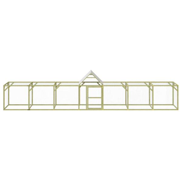vidaXL Chicken Coop 700x100x150 cm Impregnated Solid Pine Wood