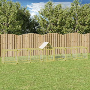 vidaXL Chicken Coop 700x100x150 cm Impregnated Solid Pine Wood