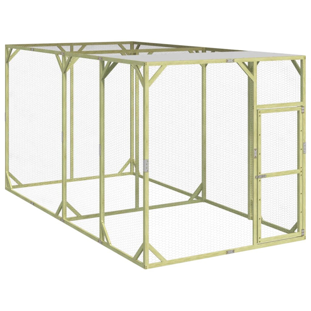 vidaXL Chicken Coop 200x400x200 cm Solid Impregnated Pine Wood