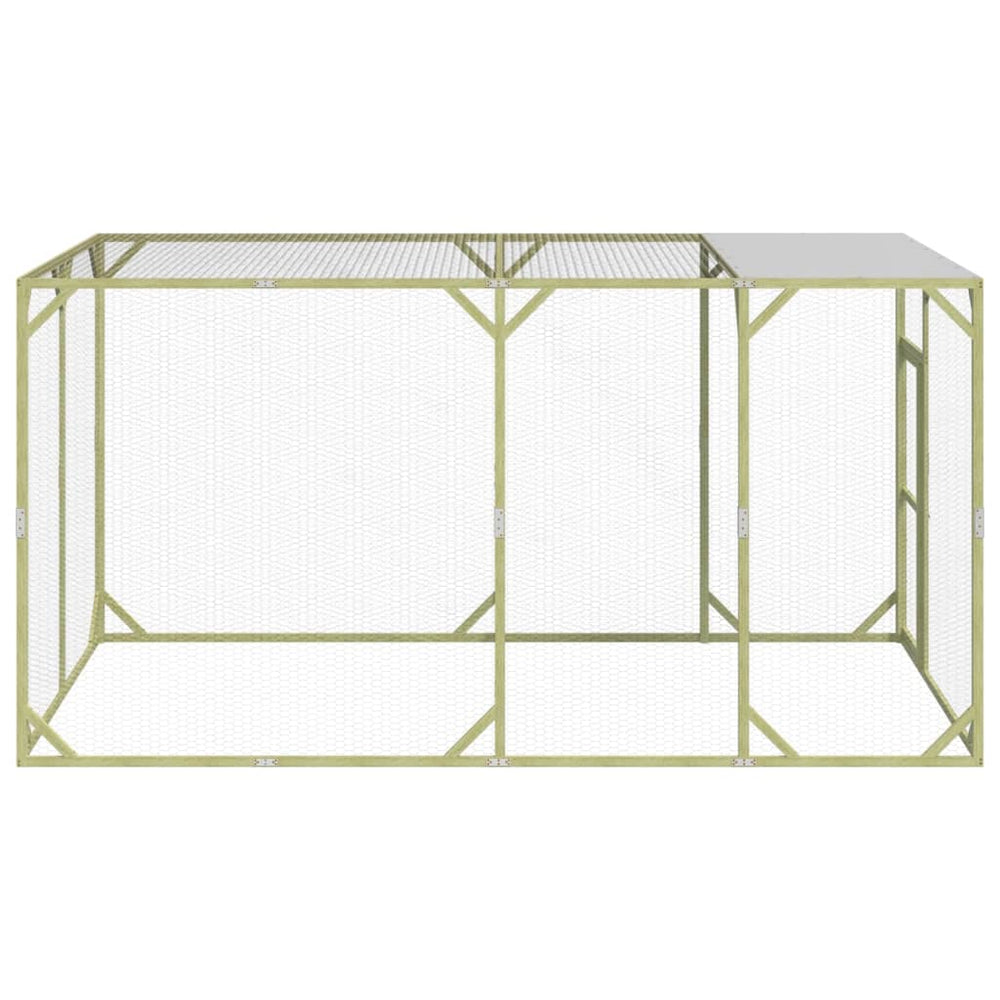 vidaXL Chicken Coop 200x400x200 cm Solid Impregnated Pine Wood