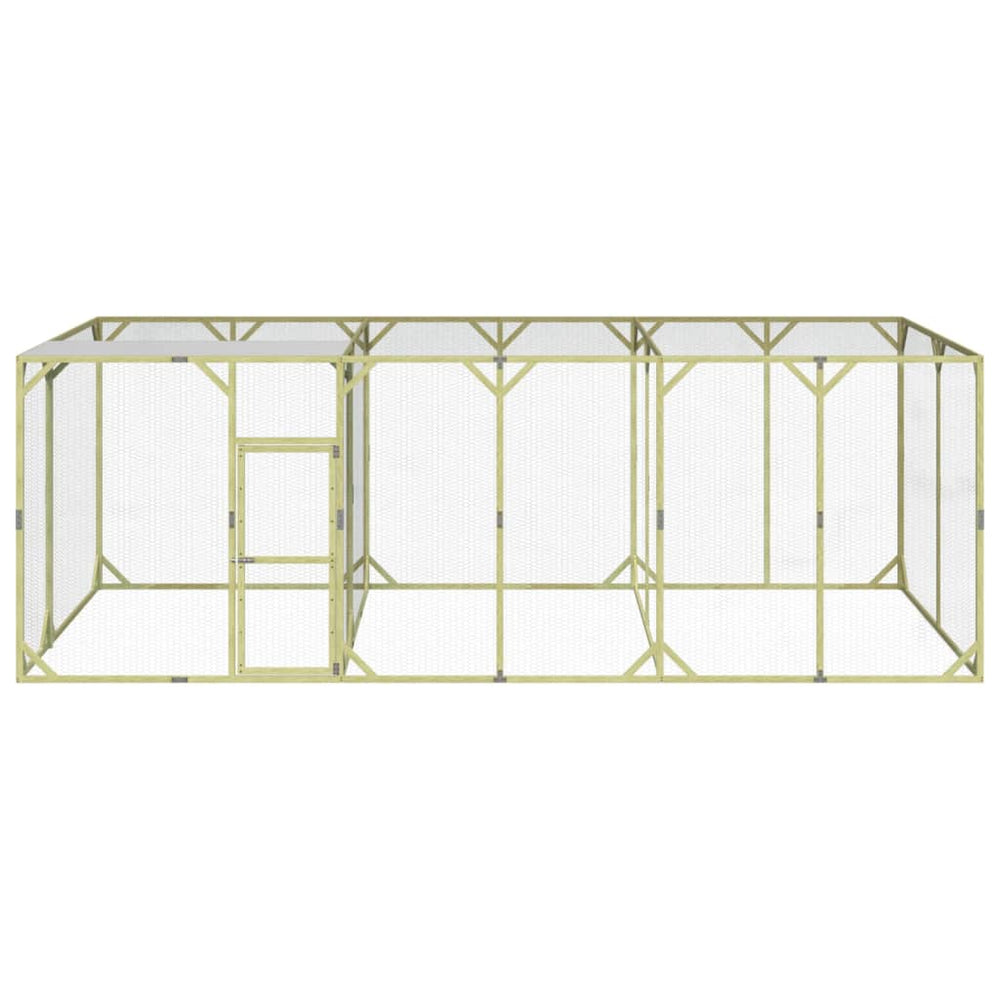 vidaXL Chicken Coop 600x300x200 cm Solid Impregnated Pinewood