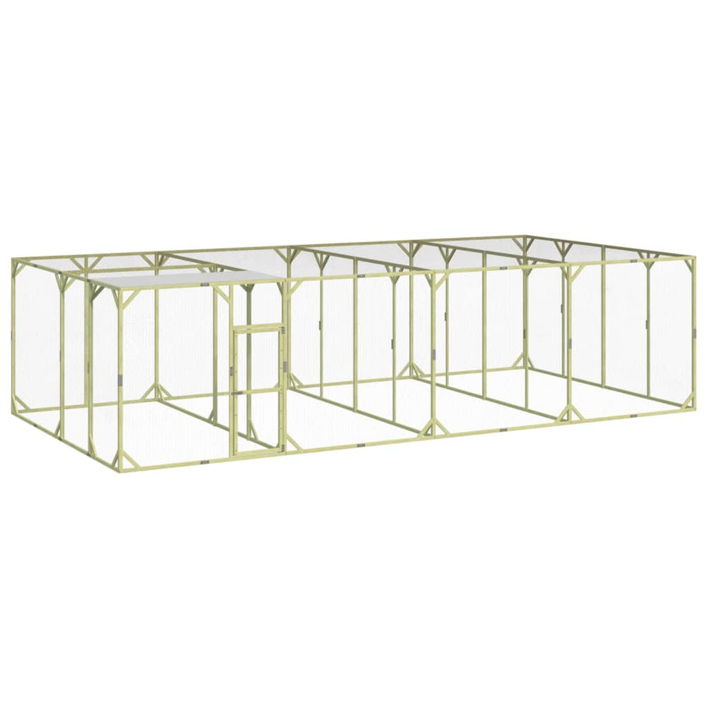 vidaXL Chicken Coop 800x400x200 cm Solid Impregnated Pine Wood