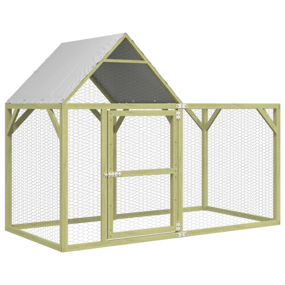 vidaXL Chicken Coop 200x100x150 cm Solid Impregnated Pine Wood