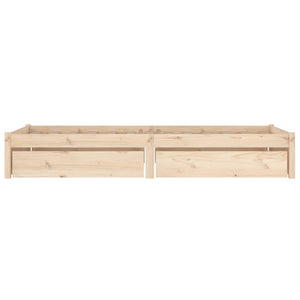 vidaXL Bed with Drawers 75x190 cm