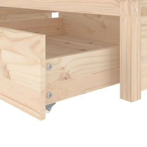 vidaXL Bed with Drawers 75x190 cm