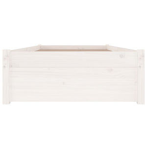 vidaXL Bed with Drawers White 75x190 cm