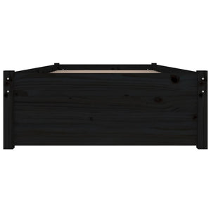 vidaXL Bed with Drawers Black 90x190 cm