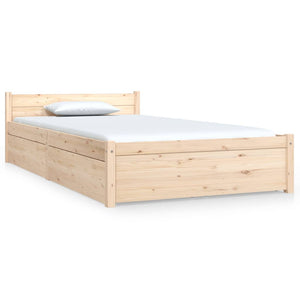 vidaXL Bed with Drawers 90x200 cm