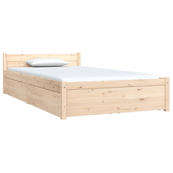 vidaXL Bed with Drawers 90x200 cm