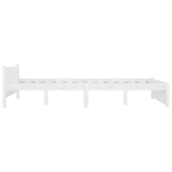 vidaXL Bed with Drawers White 135x190 cm