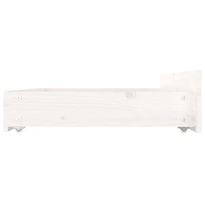 vidaXL Bed with Drawers White 120x200 cm