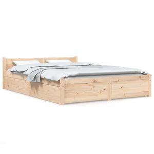 vidaXL Bed with Drawers 140x200 cm