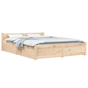 vidaXL Bed with Drawers 140x200 cm