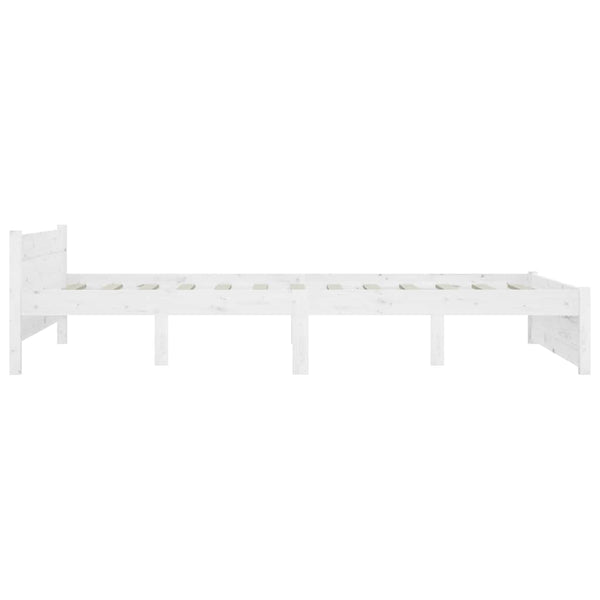 vidaXL Bed with Drawers White 140x200 cm