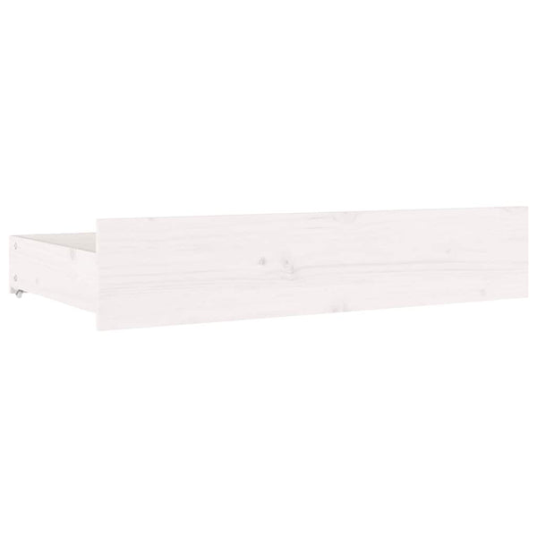 vidaXL Bed with Drawers White 140x200 cm