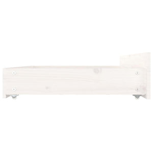 vidaXL Bed with Drawers White 140x200 cm
