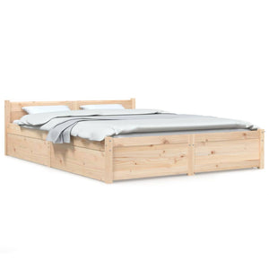 vidaXL Bed with Drawers 150x200 cm
