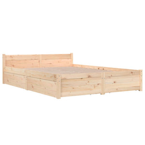 vidaXL Bed with Drawers 150x200 cm