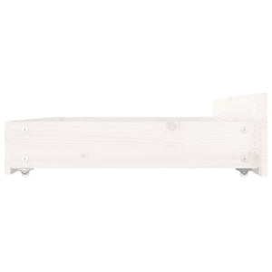 vidaXL Bed with Drawers White 150x200 cm