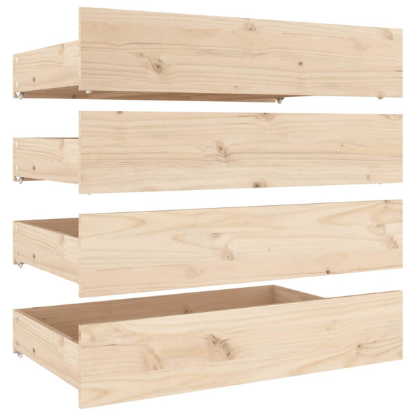 vidaXL Bed with Drawers 160x200 cm