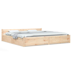 vidaXL Bed with Drawers 180x200 cm