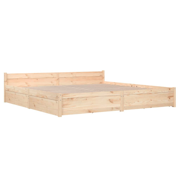 vidaXL Bed with Drawers 180x200 cm