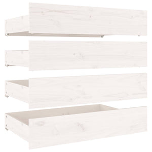 vidaXL Bed with Drawers White 180x200 cm